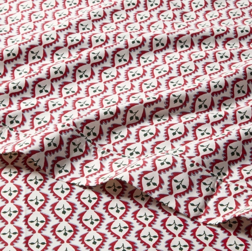 New Threshold Full Woodlock Leaf Performance Sheet Set 400 Thread Count. - Picture 4 of 15